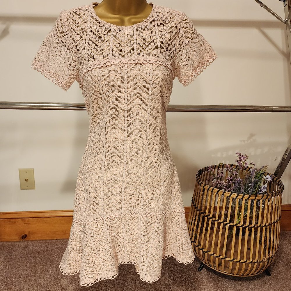 Light pink tea dress